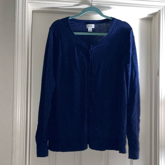 Blue button cardigan - Picture 1 of 5